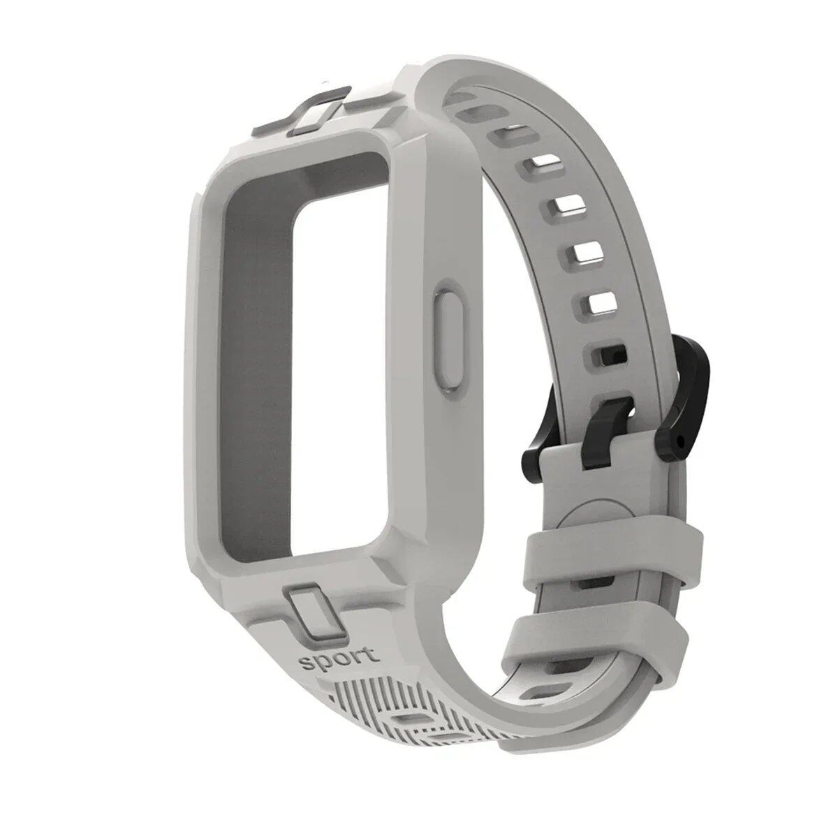 Huawei Band 9/8/7/6 用シリコンバンド スマートウォッチ交換用ストラップ スポーツ用通気性ストラップ バンドカラー: 並行輸入品