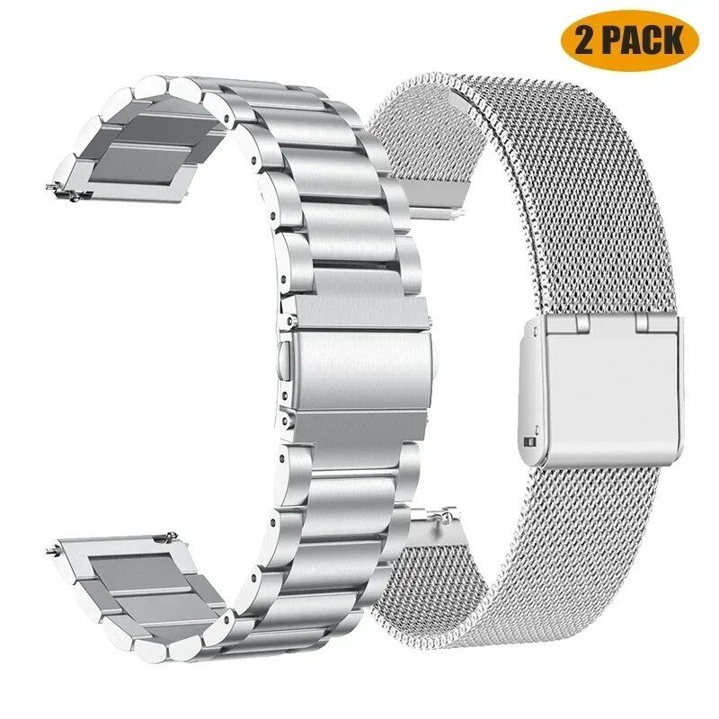 Huawei GT 2 / 3 Pro / GT2 Pro / Watch 4 / 3 / GT2 / GT3 Pro用 20~22mm ステンレススチール交換バンド(46mm / 43mm / 42mm対応) バンドカラー:mm 並行輸入品