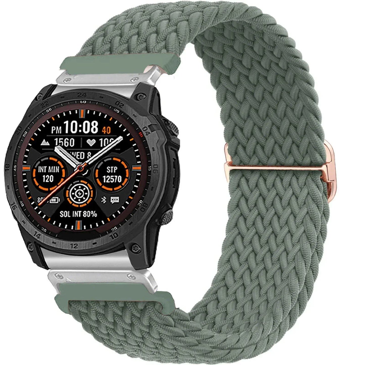 Nylon Loop Strap for Garmin Fenix 8/7/6 Pro/5 Plus, QuickFit Band, 22mm/26mm, Compatible with Garmin Smartwatches 3HR 945, Epix Gen 2, Band Color: mm, Parallel Import