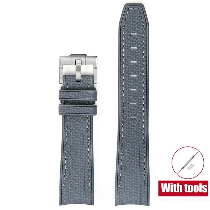 20mm Diving Strap with Curved Ends for Omega and Swatch Moonwatch, Silicone Rubber, Compatible with Rolex, Men's and Women's, Band Color: 20mm; Band Width: 20mm, Parallel Import