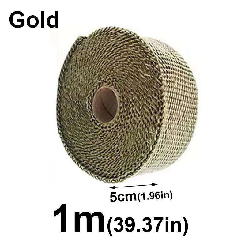 1/2M Motorcycle Exhaust Thermal Tape, Header Wrap, Manifold Insulation, High Temperature Protection, Parallel Import