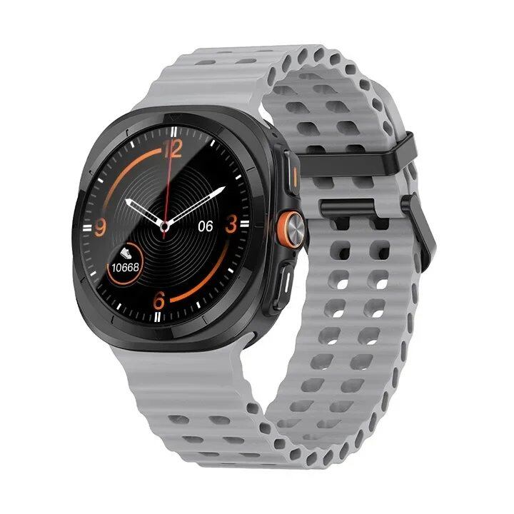 Galaxy Watch Ultra Marine Band, Silicone Sport Bracelet, Genuine Samsung Galaxy Watch 7 Ultra 47mm Strap, Band Color: ; Band Width: Galaxy Watch Ultra, Parallel Import