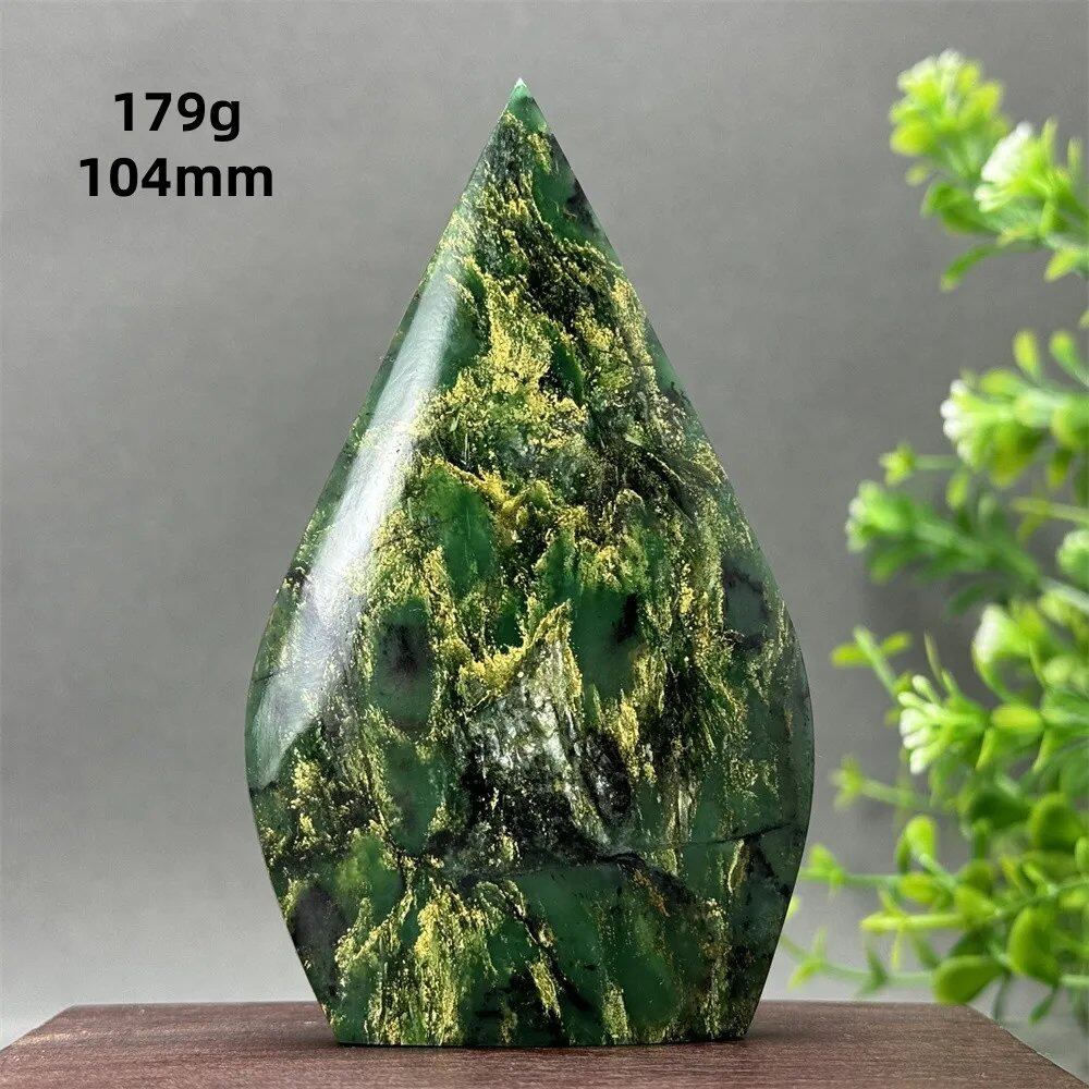 天然エメラルド フリーシェイプ トーチ研磨 工芸品 レイキヒーリング 瞑想 ウィッチクラフト サクリファイス エネルギー ホーム 風水 デコレーション カラー 並行輸入品