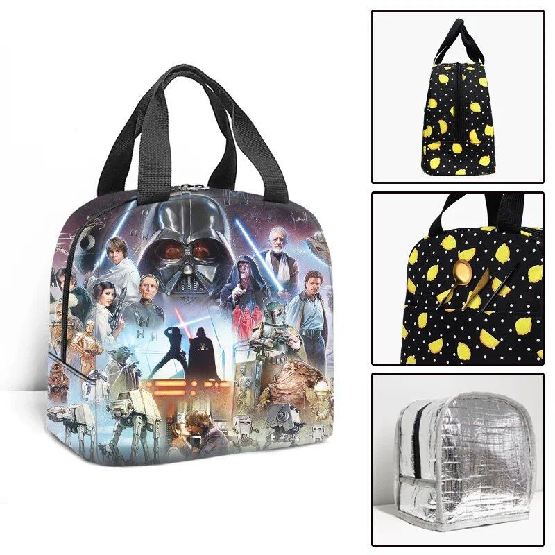 スター・ウォーズ キッズ 保冷ランチバッグ 保温トート 子供用ピクニックバッグ お弁当袋 旅行用ランチバッグ カラー:0 並行輸入品