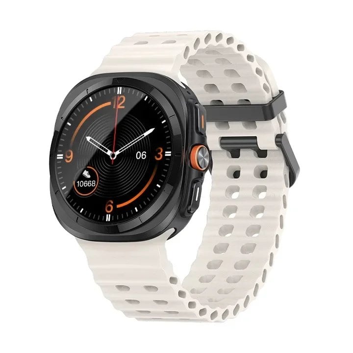 Galaxy Watch Ultra Marine Band, Silicone Sport Bracelet, Genuine Samsung Galaxy Watch 7 Ultra 47mm Strap, Band Color: ; Band Width: Galaxy Watch Ultra, Parallel Import