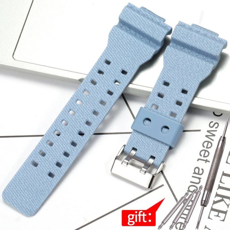 Camouflage Rubber Strap for Men's Casio G-Shock GA100, GA110, and GD120 Sports Watches. Band Color: 16mm; Band Width: 16mm; Ships from: Parallel Import.