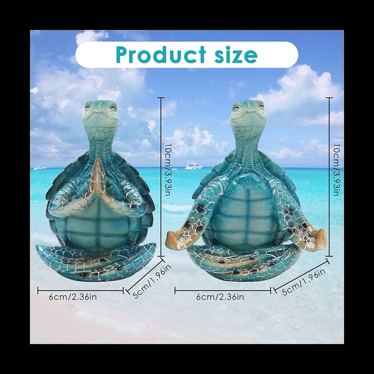 Turtle - Meditation Yoga Turtle Decoration - Yoga Turtle Figurine for Spiritual Garden (B) Parallel ImportTurtle - Meditation Yoga Turtle Decoration - Yoga Turtle Figurine for Spiritual Garden (B) Parallel Import