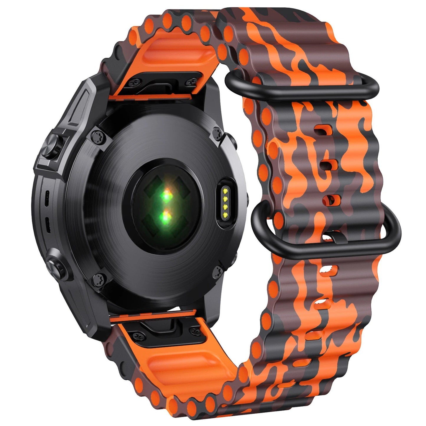 22mm/26mm Ocean Strap for Garmin Fenix 7/7X/5/5 Plus/6/6 Pro, Replacement Watch Band for Forerunner 965, Instinct/Enduro, Band Color: mm, Parallel Import