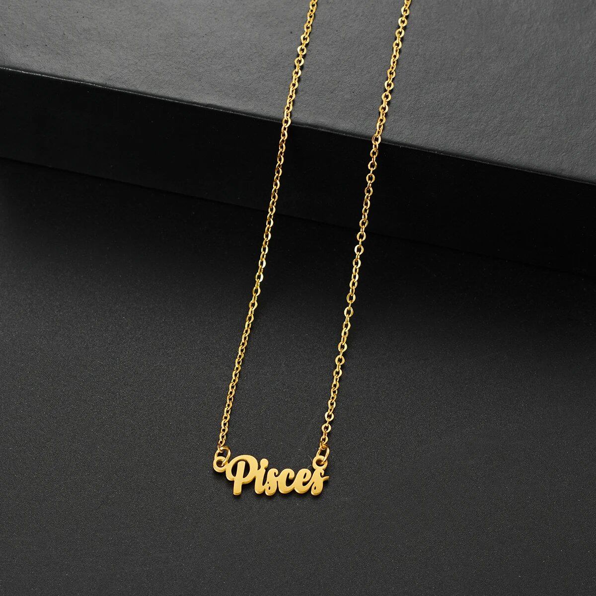 Silver-colored stainless steel star and constellation chain necklace for women, constellation pendant, birthday gift, 45cm long; metal color, parallel import