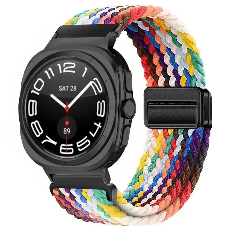 Replacement Nylon Loop Strap for Samsung Galaxy Watch Ultra (47mm) with Magnetic Buckle, Compatible with Galaxy Watch 7 Ultra, Band Color: Compatible with Galaxy Watch Ultra; Band Width: Compatible with Galaxy Watch Ultra (Parallel Import)