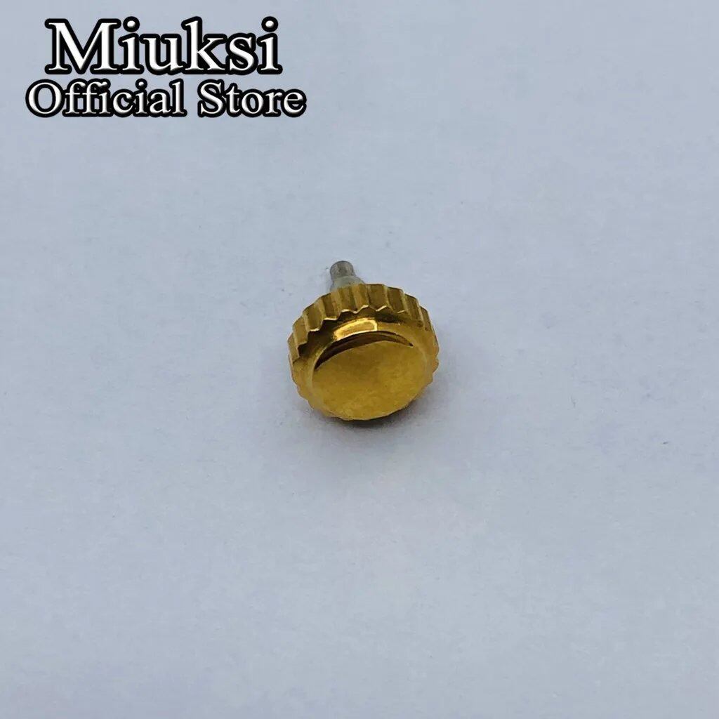 Miukushi Watch Crown, Stainless Steel, Compatible with 36mm, 39mm, and 40mm Datejust Cases (NH35, NH36, Miyota 8205, 8215, 821A, DG2813, and 3804 Movements), Parallel Import