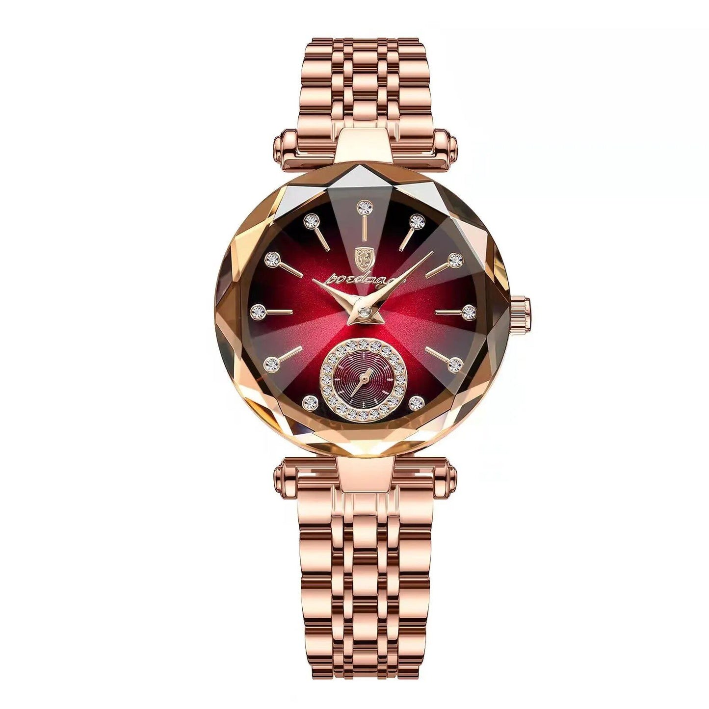 POEDAGAR Luxury Elegant Women's Waterproof Stainless Steel Quartz Watch, Simple Casual Dress Watch, Color: 719, Parallel Import
