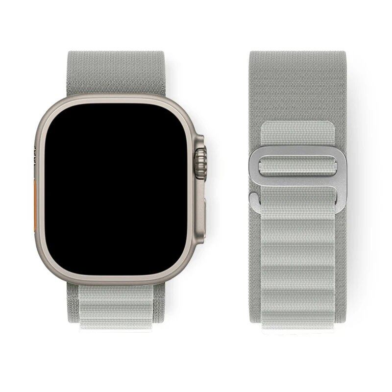 Apple Watch Ultra用アルパインループストラップ 49mm 45mm 46mm 44mm 41mm 42mm 40mm対応 ナイロンブレスレット シリーズ10/9/8/7/SE/6/5/4/3対応 サイズ: 並行輸入品