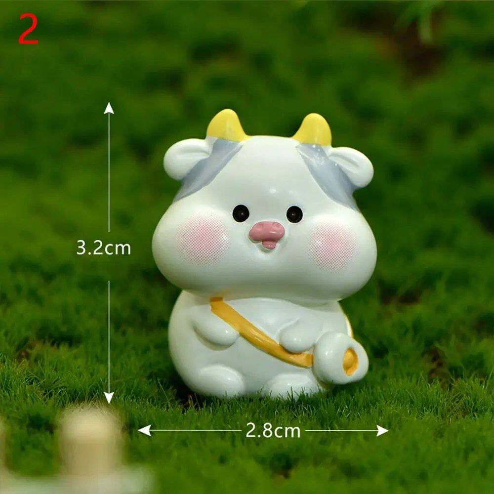 New Cute Micro Landscape Zodiac Tiger Miniature Figurine Garden Ornament Desktop DIY New Year Home Decor (Parallel Import)