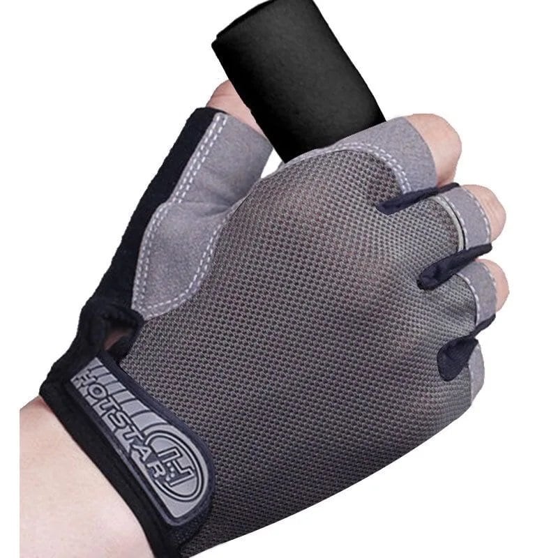 Fingerless Gym Gloves for Fitness Training, Unisex, Bodybuilding, Exercise, Sports, Cycling, and More, Non-Slip, Breathable, Parallel Import