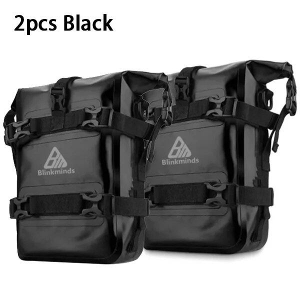 1/2-Piece Motorcycle Bumper Bag for BMW R1200GS R1250GS ADV, Honda NC750X, CB500X, Waterproof Crash Bar Bag, Bumper Repair Tool Bag (Parallel Import)