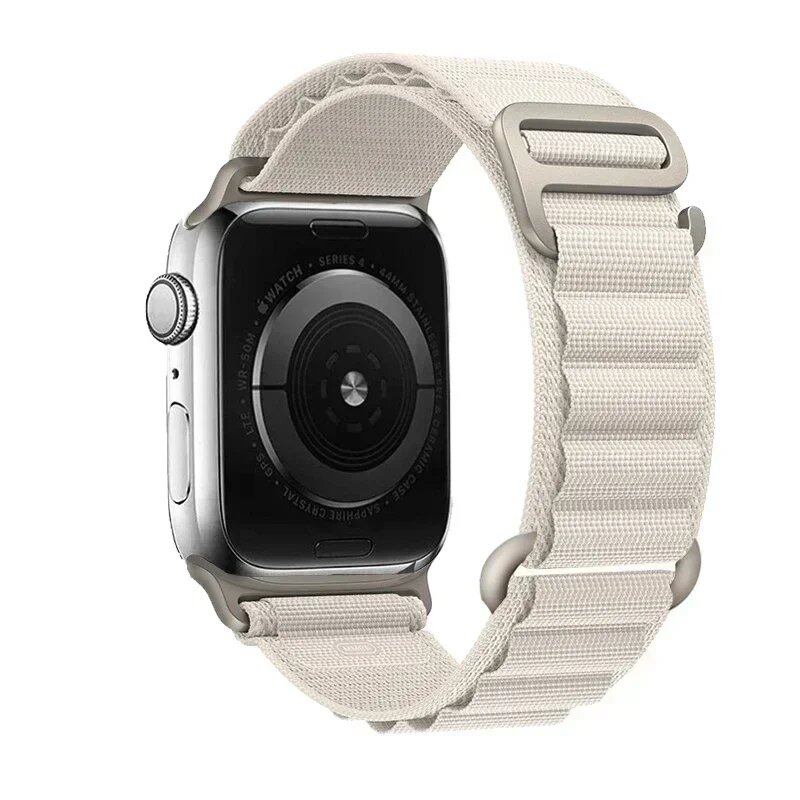 アップルウォッチ アルパインバンド ストラップ 49mm 45mm 44mm 40mm 41mm 42mm ナイロン ベルト iWatch シリーズ9 8 SE 4 3 7 6 5対応 サイズ: 並行輸入品