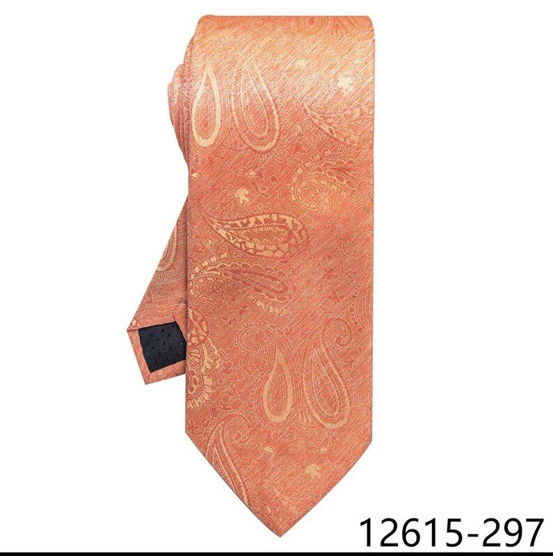 Classic Gray Check 8cm Silk Tie for Men, Perfect for Suits, Weddings, Business, Work, Birthdays, and More. Parallel Import.