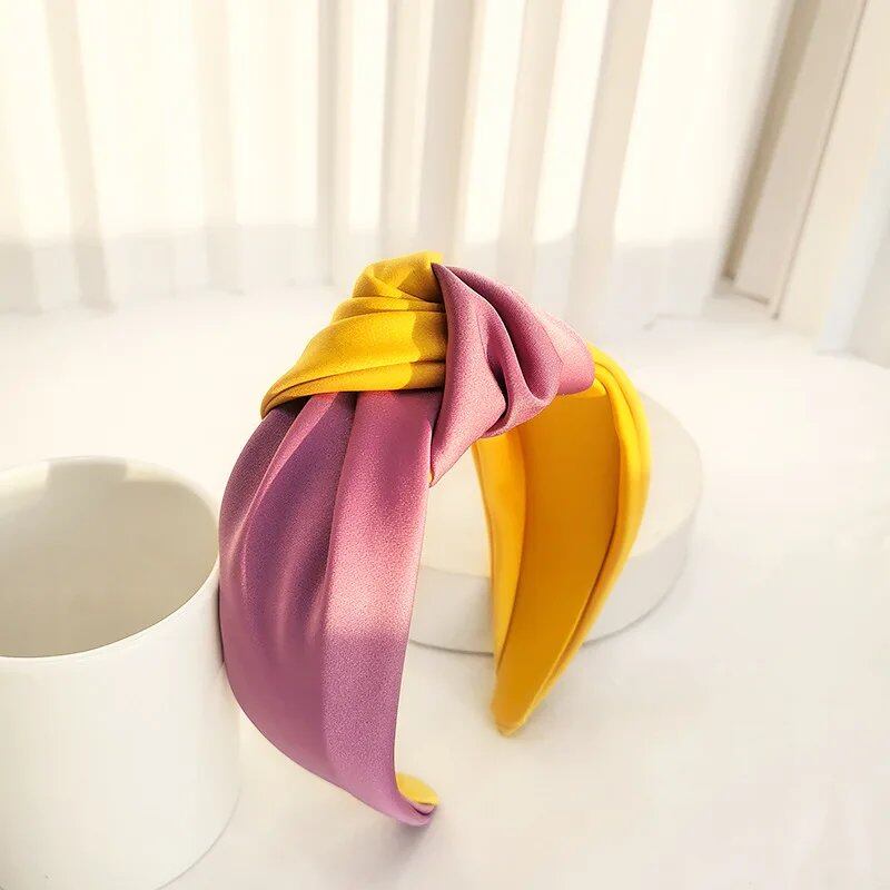 Satin Big Knot Hairband Headband Accessory for Women Wholesale Parallel Import