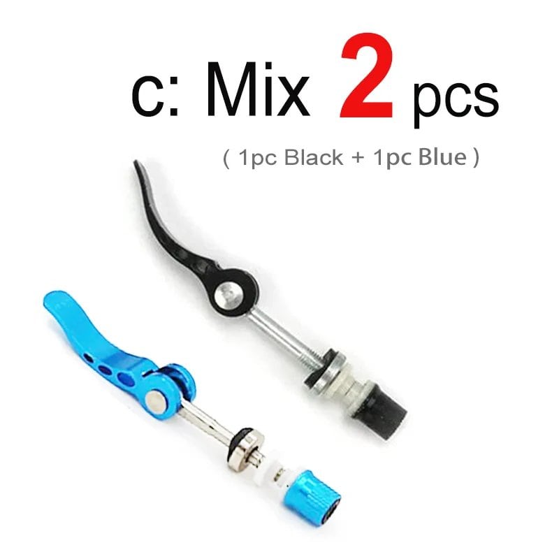 Pack of 1, 2, or 6 M6 x65mm Bicycle Quick Release Aluminum Seatpost Clamps for Road/MTB Saddles with Locking Nuts (Imported)