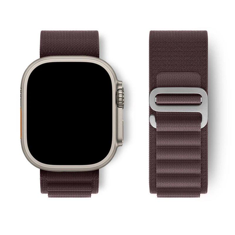 Apple Watch Ultra用アルパインループストラップ 49mm 45mm 46mm 44mm 41mm 42mm 40mm対応 ナイロンブレスレット シリーズ10/9/8/7/SE/6/5/4/3対応 サイズ: 並行輸入品
