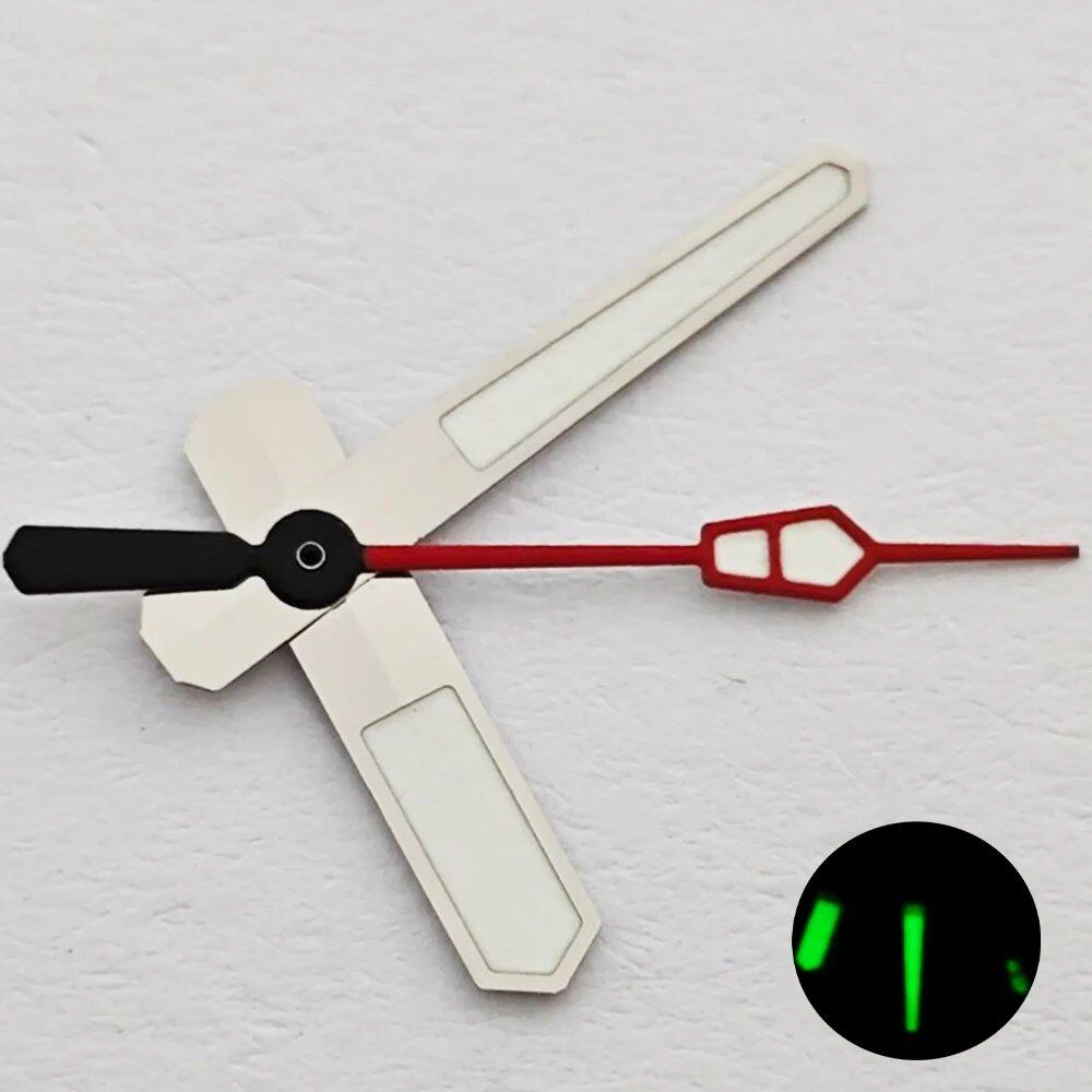 Riccias NH35 Watch Hands, Silver, Black, Gold, Rose Gold, Green Luminous, Compatible with NH35 and NH36 Movements, Parallel Import