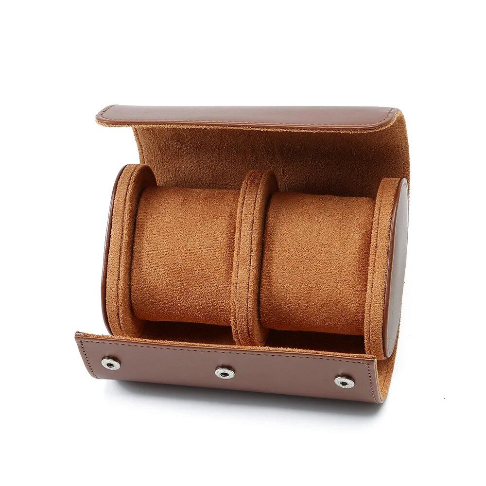 1/2/3 Slot Watch Roll, Travel, Portable, Vintage Leather Watch Display Case, Storage Box, Watch Organizer, Christmas Gift for Men; Imported