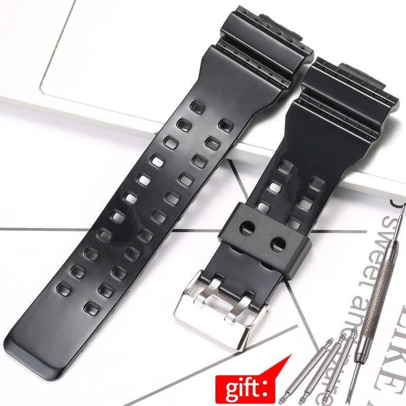 Camouflage Rubber Strap for Men's Casio G-Shock GA100, GA110, and GD120 Sports Watches. Band Color: 16mm; Band Width: 16mm; Ships from: Parallel Import.