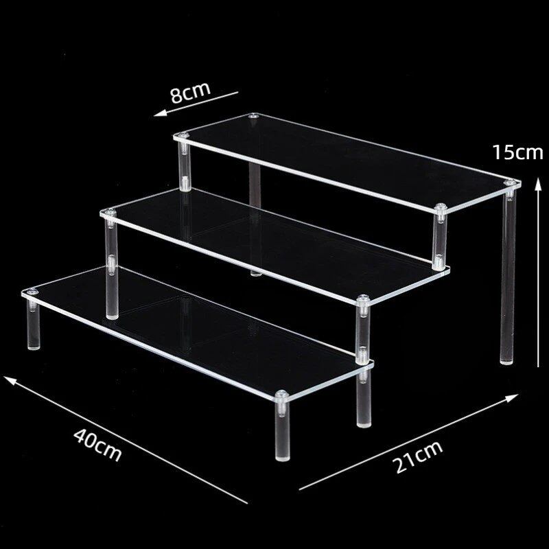 1-5 Tier Acrylic Display Stand/Clear Case (for Cupcakes, Perfume, Dolls, Amiibo, and Funko POP Figures) Color: Parallel Import
