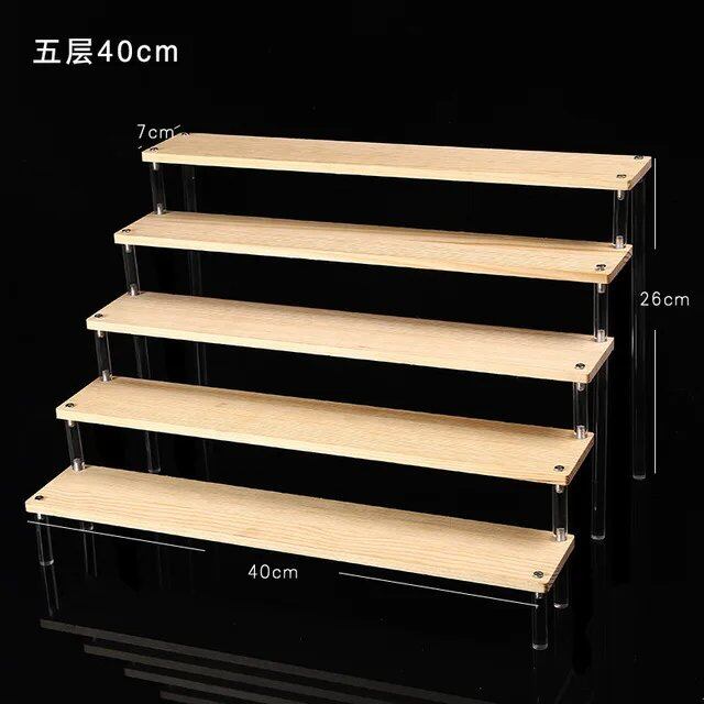 1-5 Tier Acrylic Display Stand/Clear Case (for Cupcakes, Perfume, Dolls, Amiibo, and Funko POP Figures) Color: Parallel Import