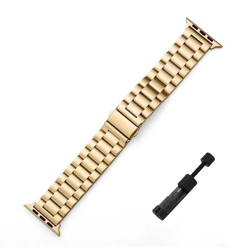Stainless steel band for Apple Watch 45mm, Ultra, 49mm, 41mm, 40mm, 44mm. Metal bracelet for iWatch Series 9/10, 46mm, 42mm. Band color: mm. Parallel import.