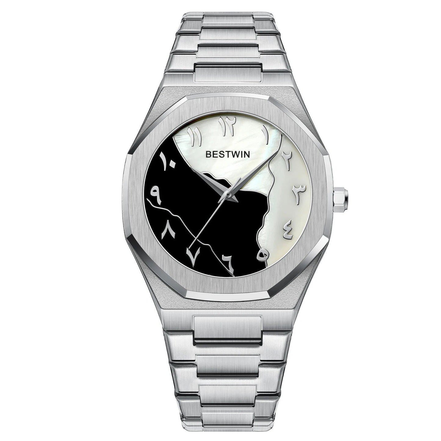 Lightweight and elegant business style men's waterproof quartz watch with round dial and stainless steel strap. Simple and casual style. Color: QT745-; Ships from: Parallel import.