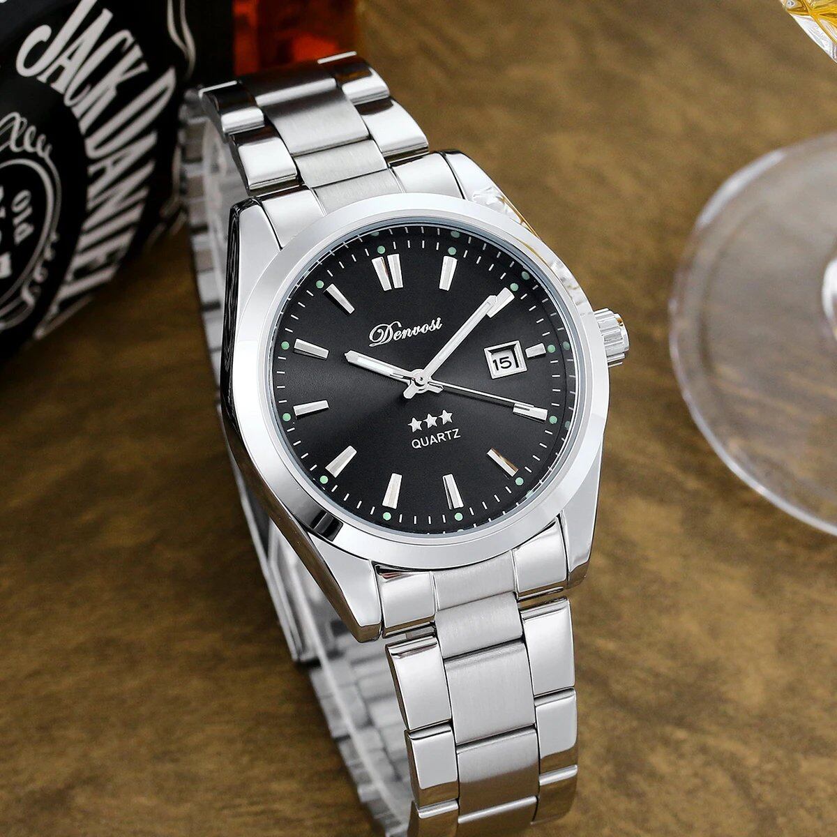 Denboshi Simple Casual Men's Waterproof Luminous Quartz Wristwatch (Parallel Import)