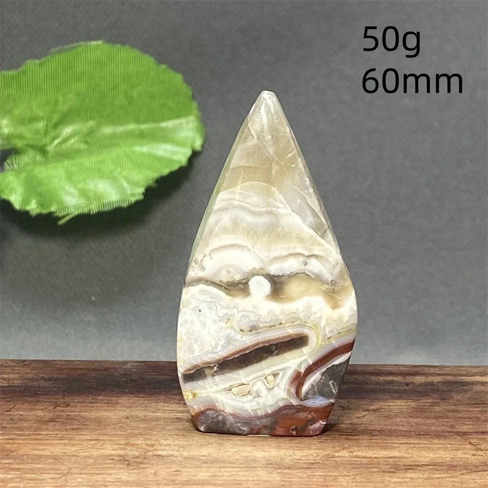 メキシコ産天然アゲートクリスタル装飾品 ホリデーギフト 瞑想チャクラエネルギー パワーストーン ミネラル ホームデコレーション カラー: 並行輸入品