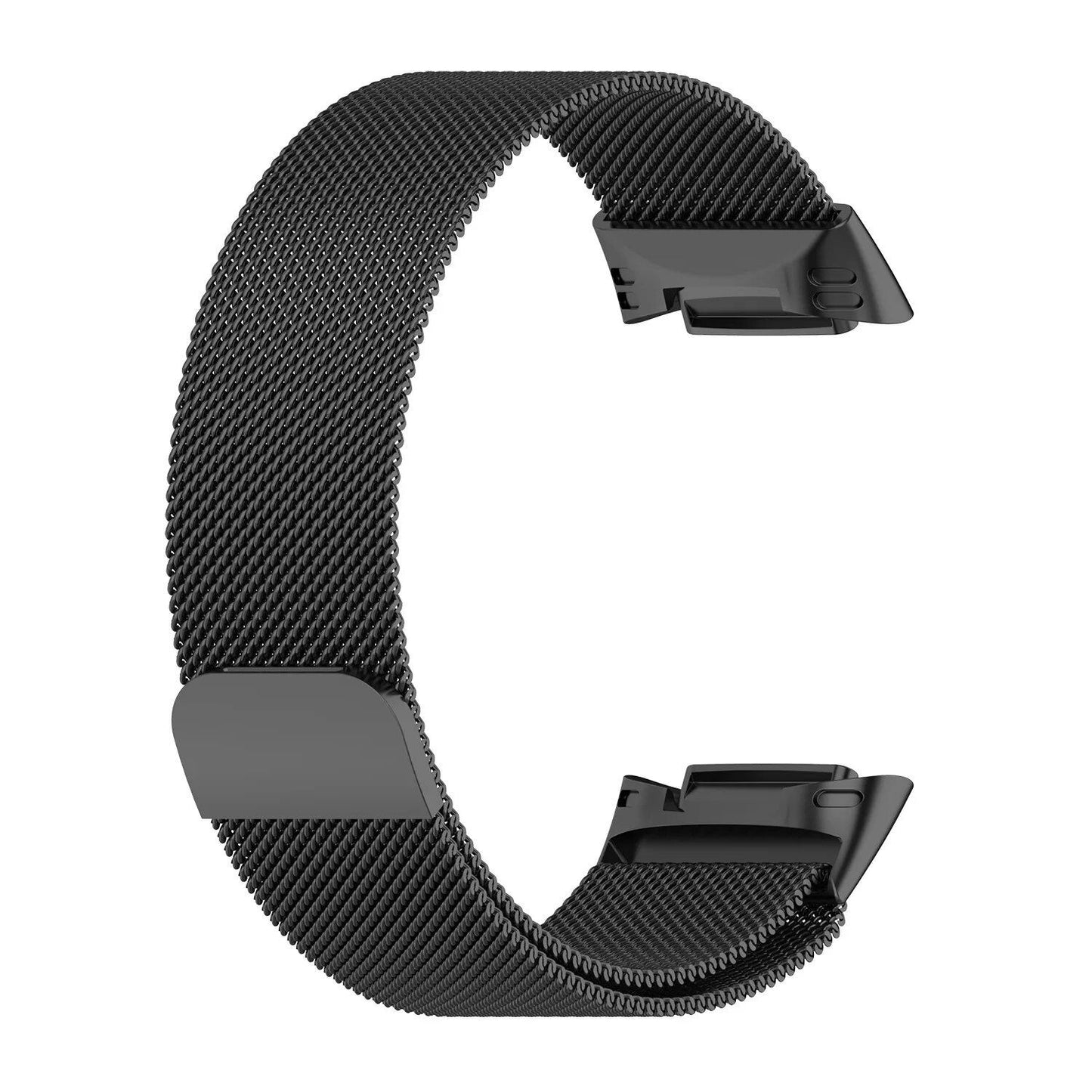 Milanese Loop Band Replacement for Fitbit Charge 6/5, Stainless Steel Magnetic Bracelet, Fitbit Charge 5 Strap, Band Color: Parallel Import