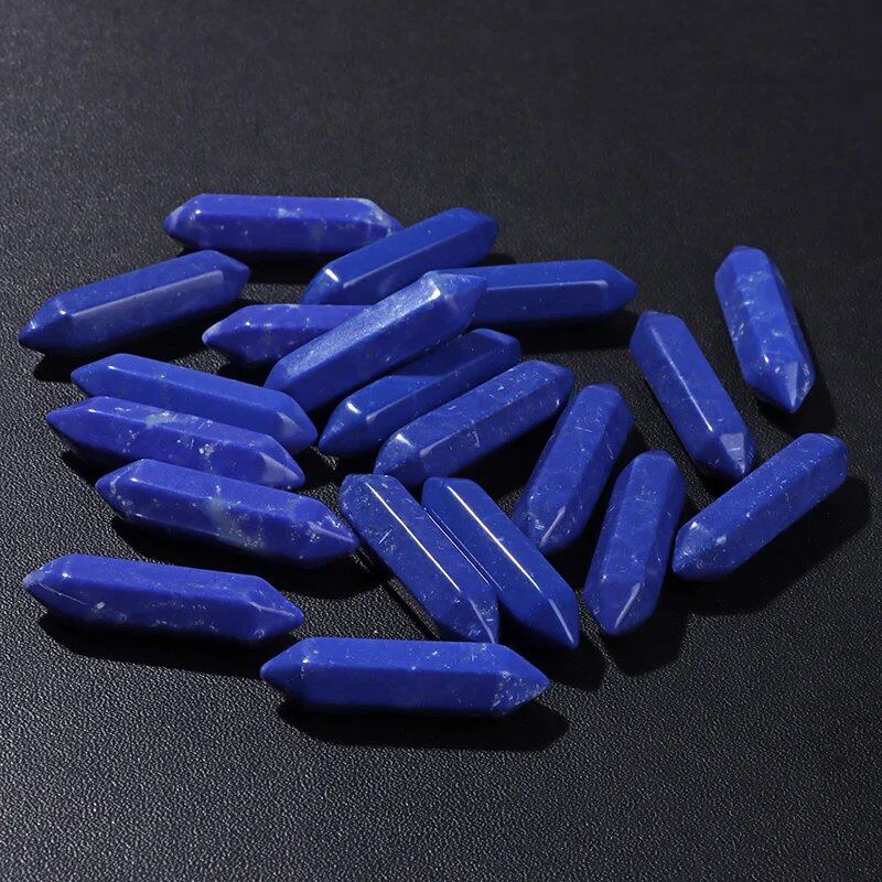 卸売 天然石 クリスタルビーズ 8x32mm カラフル 瞑想ペンダント クォーツ ミネラルクラフト DIYアクセサリー ホームデコ 並行輸入品