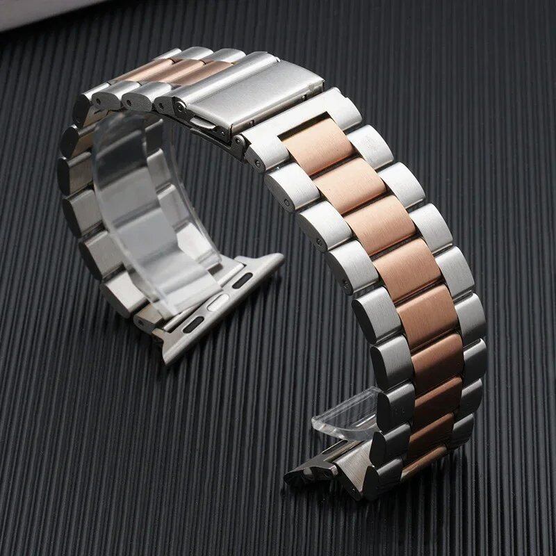 Stainless Steel Strap for Apple Watch 45mm, 44mm, Ultra 2, 49mm, 42mm, 40mm, 41mm, and 46mm, Metal Band, Series 10, 9, 8, 7, 6, 5, 4, 3, SE, Band Color: mm, Parallel Import