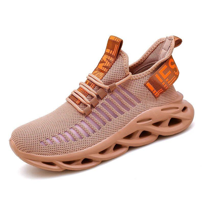 Men's Comfortable Casual Sneakers, Breathable Platform Running Shoes, Mesh Athletic Shoes, Walking Shoes, Parallel Import