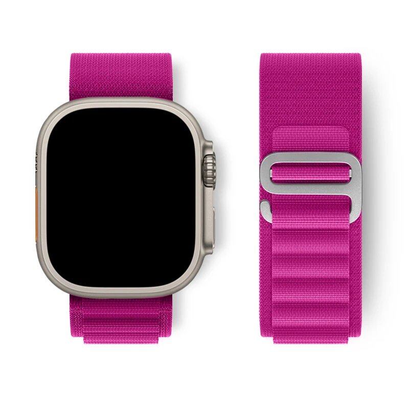 Apple Watch Ultra用アルパインループストラップ 49mm 45mm 46mm 44mm 41mm 42mm 40mm対応 ナイロンブレスレット シリーズ10/9/8/7/SE/6/5/4/3対応 サイズ: 並行輸入品