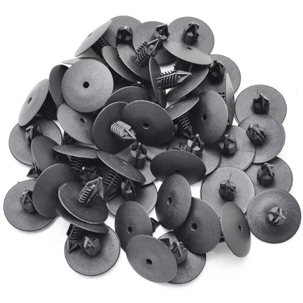 10/20/30/40/50pcs 10mm Automotive Plastic Rivets, Fasteners, Push Pin Clips for Fenders and Bumpers, Compatible with Toyota, VW, and Renault, Vehicle Fasteners, Parallel Import