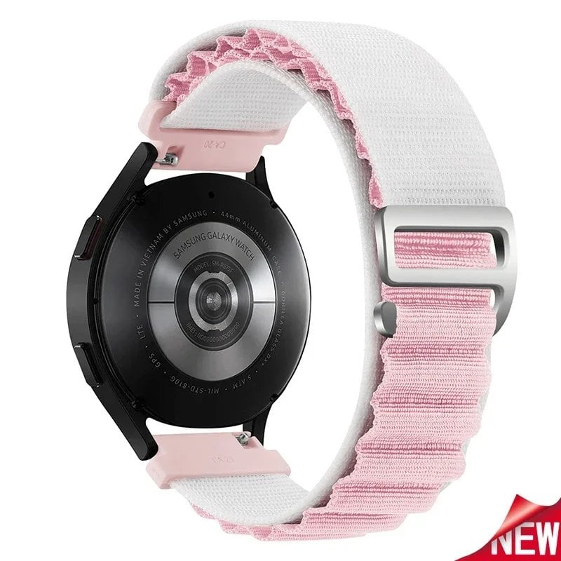 Nylon Alpine Loop Wristband for Samsung Galaxy Watch 6/4/5/Pro/Classic (45mm, 44mm, 40mm, 20mm, 22mm), Compatible with HUAWEI GT 2e/3, Band Color: Parallel Import