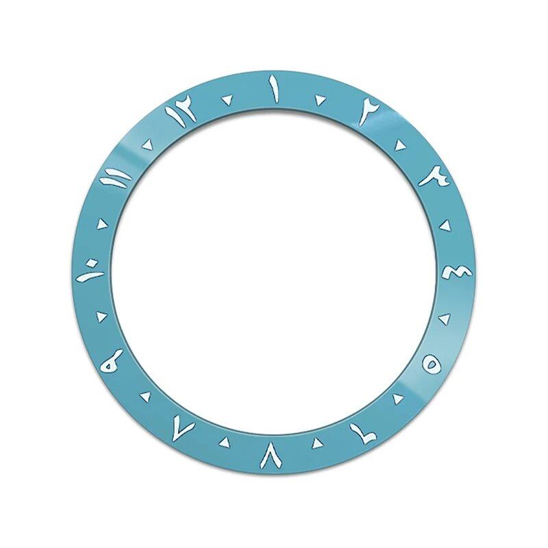 38mm x 30.6mm Curved Blue Ceramic Bezel Insert for SKX007/SKX009/SRPD/GMT Compatible Men's Watches with NH35/NH36 Movements, Color: 0, Parallel Import