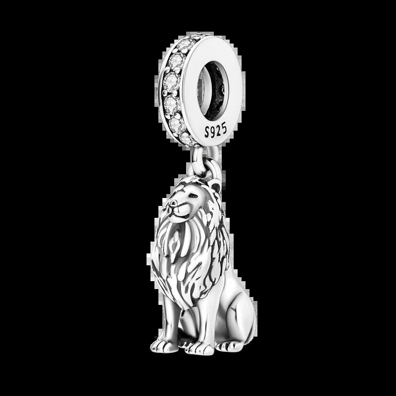925 Sterling Silver Zodiac Lucky Charm Pendant, Custom Bracelet Charm Beads, Necklace, DIY Women's Jewelry, Gem Color, Parallel Import