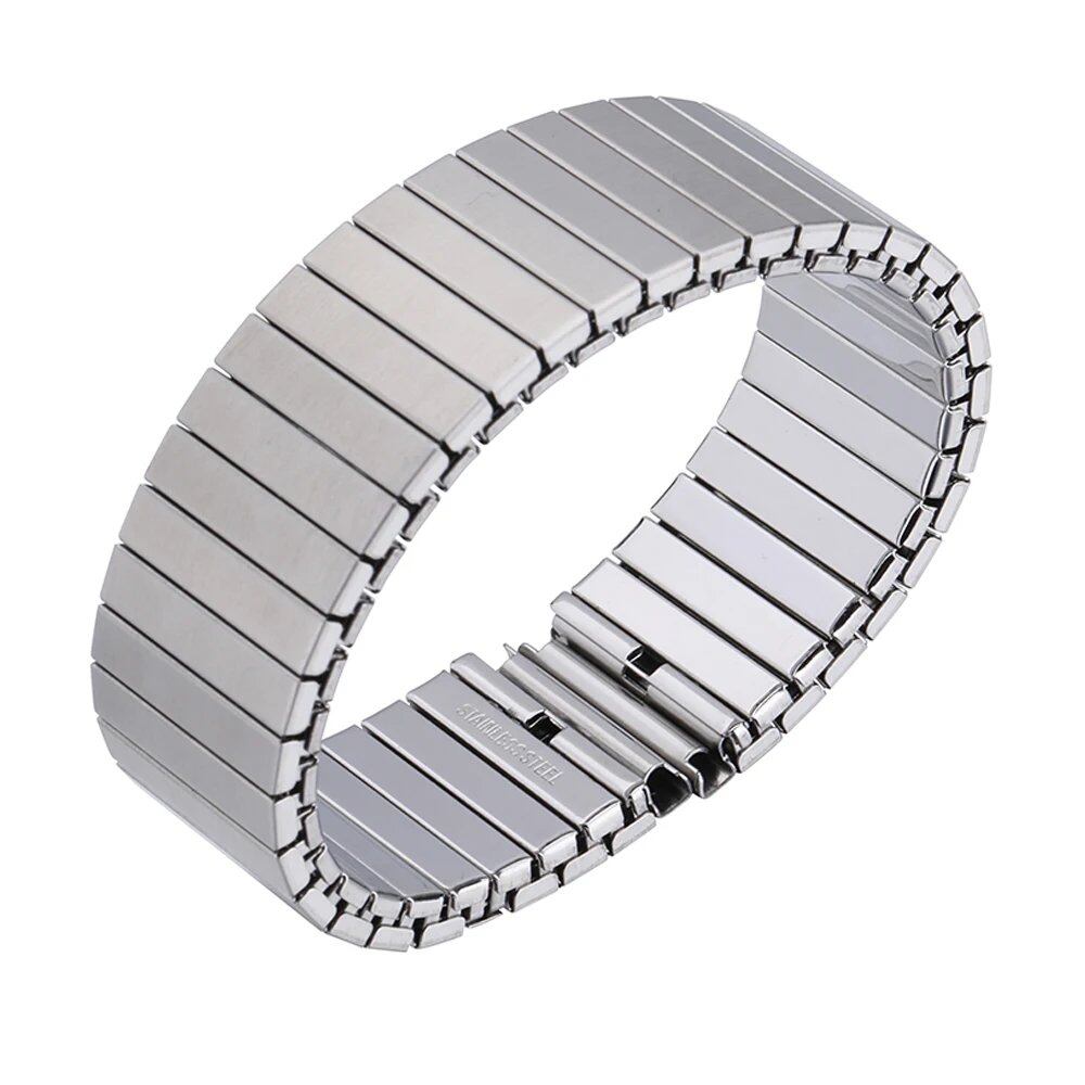 Stainless Steel Expandable Wristband for Huawei Watch GT2/GT3 (Sizes: 14/16/18/20mm, 22mm) - Parallel Import