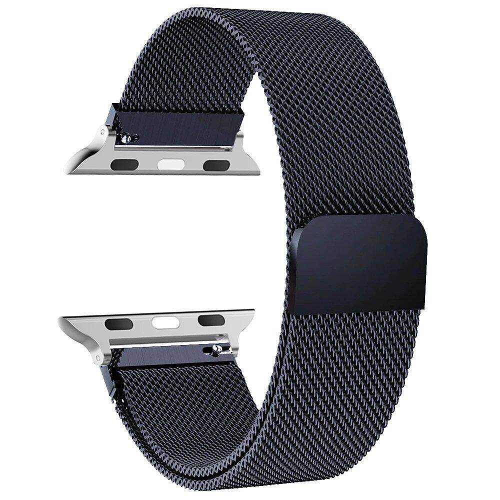 アップルウォッチ用ミラネーゼバンド 45mm 44mm 46mm 40mm 49mm 41mm 42mm 38mm 対応 iWatch シリーズ6/5/SE/7/8/9/10/Ultra 2 ストラップ バンドカラー:mm;発送元: 並行輸入品