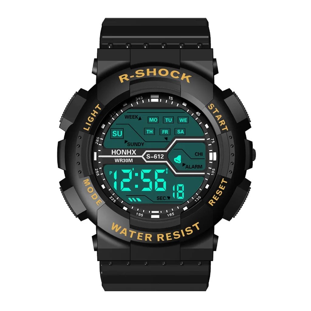 Men's Digital Electronic Sports Watch with Luminous Display, 55mm Large Dial, Trendy Multifunction Watch for Students, Outdoor Adventures, Parallel Import