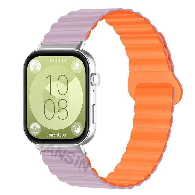 Magnetic Silicone Strap Wristband Replacement Band for Huawei Watch Fit 4 / 4Pro / 3. Band Color: ; Ships from: Parallel Import