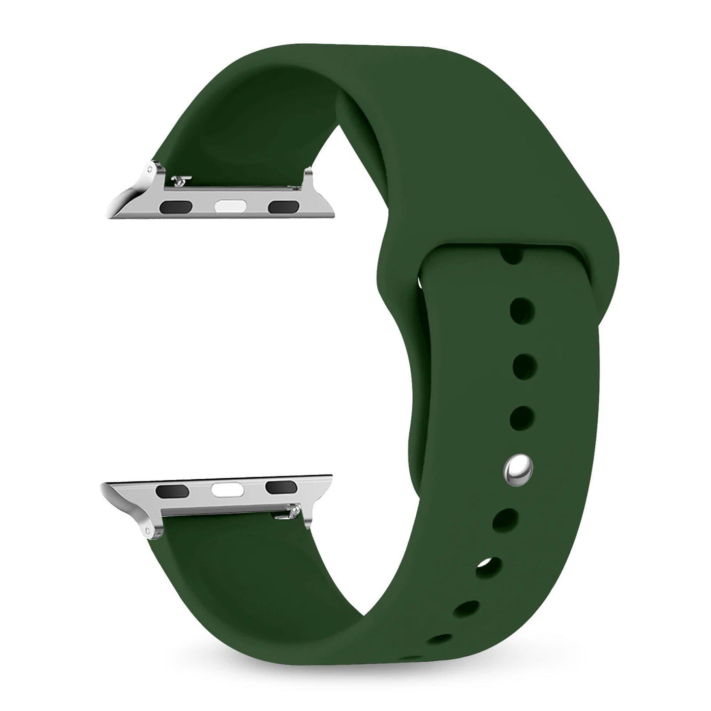 Silicone Sport Band for Apple Watch, 45mm, 44mm, 42mm, 49mm, 40mm, and 41mm, Compatible with iWatch Series 9/8/7/6/5/4/3/SE/Ultra 2, Band Color: mm; Ships from: Parallel Import