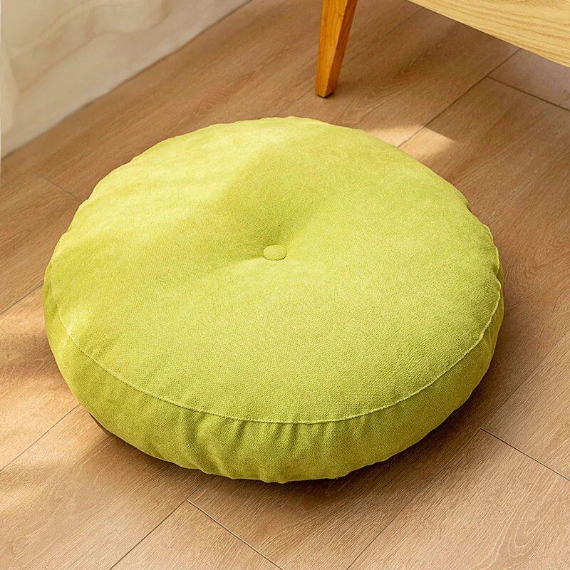 ソリッドカラーのラウンドフロアシートクッション 大型メディテーションクッション ヨガピロー フロアクッション ソファチェア用座布団 マット JAF122 cm 並行輸入品