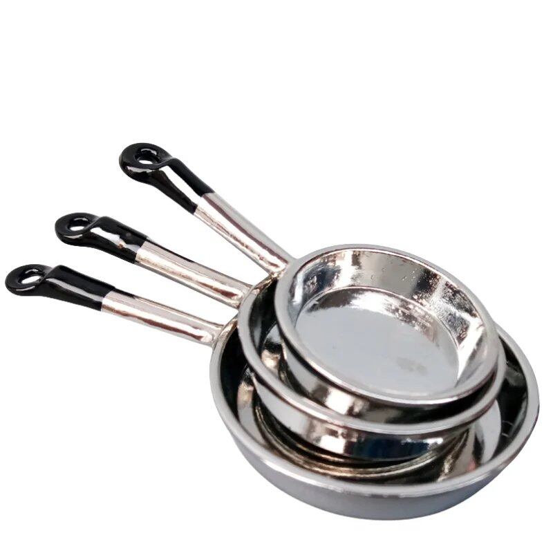 1/6 BJD Doll Accessories Kitchenware Mini Wok Cookware Doll Furniture Miniature Scene Decoration Compatible with Barbie, Licca, and Blythe Dolls (Parallel Import)